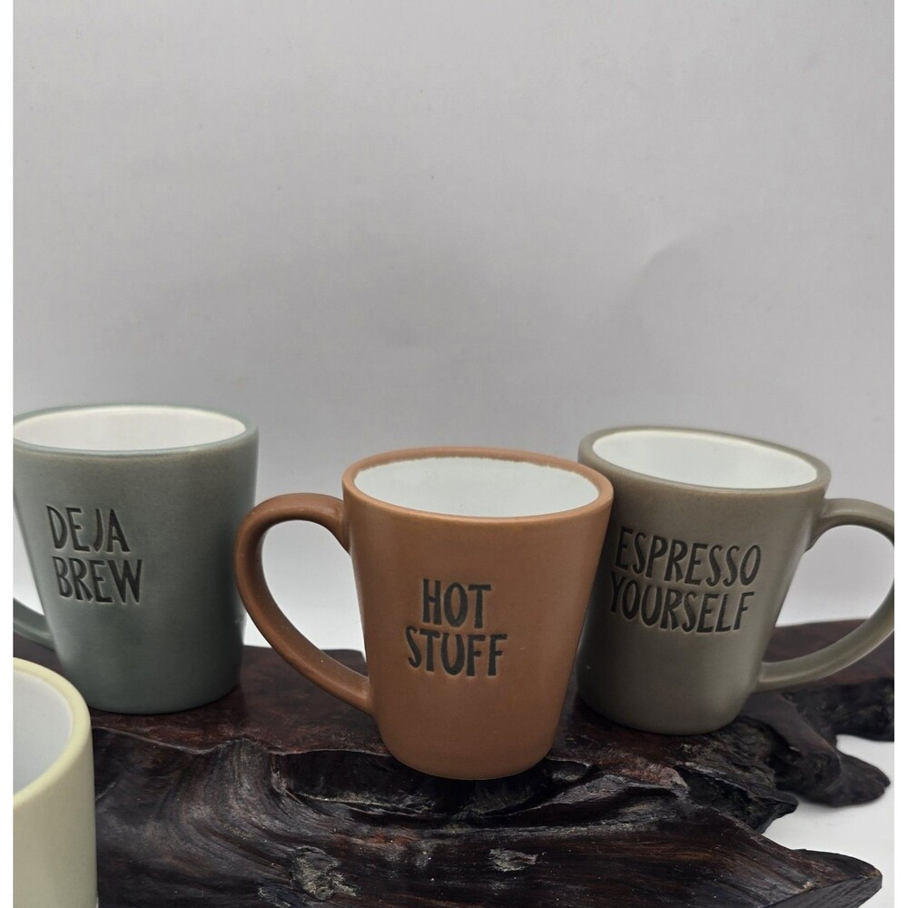 4 Espresso Cups, Espresso Yourself, Rise & Grind, Deja Brew, Hot Stuff - Picture 6 of 11